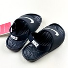  new  Baby toddler Nike Kawa Slides Black  bv1094 001   Sz 4 0 - 10 0
