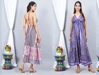 Wholesale Lot 10pc Indian Vintage Sari Maxi Dress Boho Gypsy Hippie Halter Dress