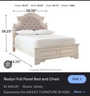 Full Size Bedroom Set   Headboard  Rails And Footboard Ashley Realyn Not Opened