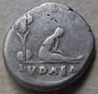 Vespasian Ar Denarius    judaea Capta        Legs Extended  2 70g  