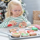 Melissa   Doug Slice And Bake Wooden Christmas Cookie Play Food Set