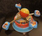 Vintage M g r s  Merry Go Round Series Tin Litho Amusement Park Wind-up Spin Toy