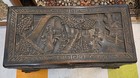 Antique Heavily Carved Chinese Camphor Wood Chest