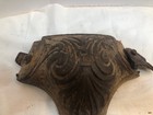 Vintage Antique Pair Cast Iron Embossed Stove Tub Feet 10 5  Part Primitive