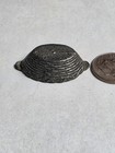 Vintage Dowst Cracker Jack Premium Prize Metal Dollhouse Miniature Wicker Basket