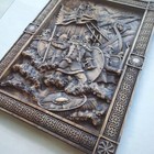 Wood Carved Viking Plaque Norse Home Decor Viking Mythology Wall Hanging Norse