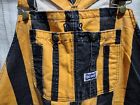 Rare Vintage Big Smith Overalls Orange Striped Adult Size 36