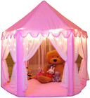 Princess Tent Girls Large Playhouse Kids Castle Play Tent With Star Lights To   