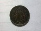 1868 Shield Nickel 5c Us Coin