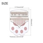  21 Keys Thumb Piano transparent Cat Paw Portable Finger Piano With Carry Box 