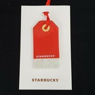 Starbucks Red Joy-full Flat Ceramic Ornament 2017 Christmas Holiday Tag New