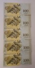 Venezuela  100 000 Bolivares X 5 - Circulated Banknotes  Bundle  Lots Collection