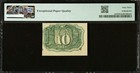 Pmg 63  Fr  1245 Fractional 1863 Union Currency  10c Civil War Second Issue Note
