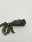 Vintage Chinese Enamel Silver Articulated Fantail Fish Pendant Filigree 23g