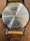 Timex Expedition Solar Field Watch     Black Case     Brown Leather Strap