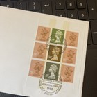 Gb Fdc First Day Cover  1988 Pane From Financial Times Dx Bureau Pmk As Scan