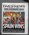 Daily News Newspaper  Spain World Cup Championship       7-20-2026