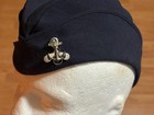 Wwii Us Navy Waves Women   s Hat W  Sterling 1 20 10k Gold Pin