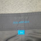 Simms Solarflex Board Shorts Mens 34 Gray Fishing Cargo Pockets Upf Swim Trunks