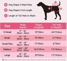 Pet Soft Super Absorbent Dog Diapers Xs 6 8-11 8 Inch Waist 24 Count
