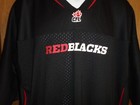 Reebok Ottawa Redblacks Men s Xl Jersey Mesh Cfl Black Euc