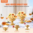 10pcs 16cm 6 3    Wedding Flower Vase Metal Gold Floral Stand For Table