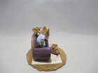 Wee Forest Folk Tumbling Tots Purple Couch - Retired In 2008 With Wff Box