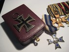 Original Bavaria Wwi Medals From Soldier Medal Bar Iron Cross In Case Antiques