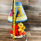 Vintage Sesame Street Table Lamp Base Shade Elmo Big Bird Plush Nursery Tested