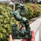 1pc Natural Ophiolite Quartz Stone Hand Carved Horse Skull Healing Gift