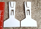 Vintage Owens Oil Service Station Clarksville Indiana Plastic Scraper Lot Of 2