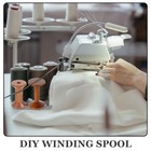 5 Pcs Embroidery Thread Spool Spools Bobbins Vintage Wooden