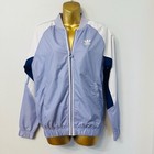 Adidas Originals Women   s Xs Lavender White Windbreaker Track Jacket Zip Up