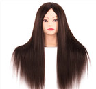 Hairdressing Training Mannequin Head Long Straight Hair With Bangs For Styling
