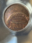Mint Error 1982 1c Struck 45  Off Center  Au 50 bronze Small Date collection Gem