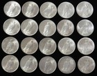1924 Silver Peace Choice Mint State  1 Dollars Florida Hoard 20 Coin Roll 