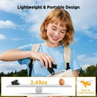 Led Book Light Clip On Rechargeable 3 Modes Flexible Neck Reading Lamp-black
