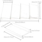 4pcs Spice Jar Holder Rack Drawer Organizer Adjustable Storage For Countertop