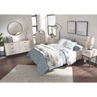 Signature Design By Ashley Socalle Full Panel Headboard Only  Natural Oak