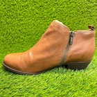 Lucky Brand Basel Womens Size 10 Brown Classic Outdoor Leather Double Zip Boots