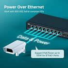 10 Ports Gigabit Ethernet Switch With 8 poe  Ports 2 sfp Slots Metal Case 125w