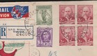 1949 2 - Total Forrest Australia Ana Airways Flight Cover Registered To Belgium
