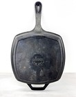 Vintage Lodge 8sgp Cast Iron Square Grill Fry Pan Skillet 10 5 Inch Made In Usa