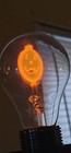 Vintage Light Bulb Pumpkin Jack O Lantern Aerolux Style Orange Neon Halloween