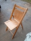 Vintage Wood Folding Chair Very Strong 
