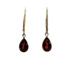 19thc Antique 2ct Garnet   14ktgf Earrings Noah   s Ark Myth Ancient Hebrew Amulet