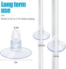 Aquaneat Aquarium Suction Cups  For Fish Tank Airline Tubing  With Clear 