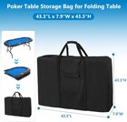 Folding Poker Table Bag For 84 oval Poker Table 600d Waterproof Storage Cover  