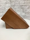 Cutco Homemaker Solid Oak Wood 10-slot Knife Block Made In Usa 8 X 10 X 5