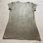 Linda Loudermilk Metallic Bronze Short Sleeve T Shirt Size Medium